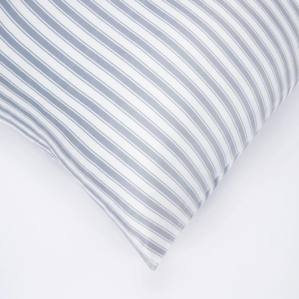 Grey Stripes Pillowcase detail 2