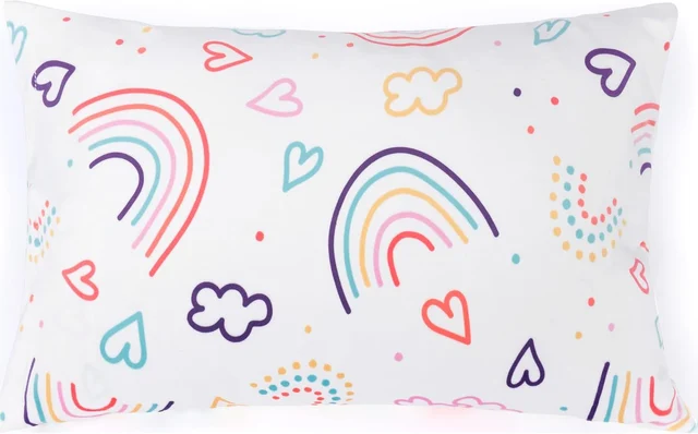Rainbow Rays Kids Pillow + Pillowcase