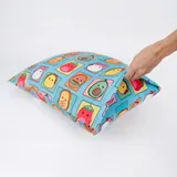 Total Foodies Teal Pillowcase thumbnail 4