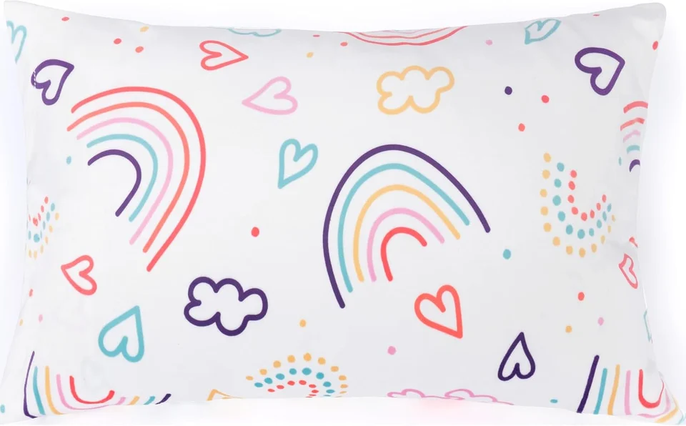 Rainbow Rays Kids Pillow + Pillowcase